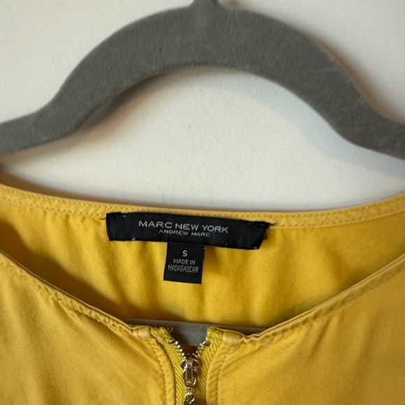 Marc New York Yellow Utility full zip Jacket size small - Picture 5 of 7